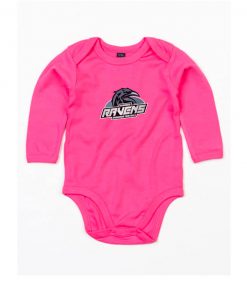 Baby Bodysuit Long Sleeve Ravens rosa