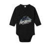 Baby Bodysuit Kimono Ravens schwarz