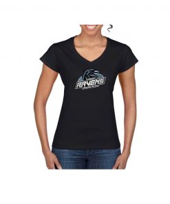 Softstyle® V-Neck Frau schwarz