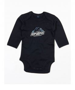 Baby Bodysuit Long Sleeve Ravens schwarz