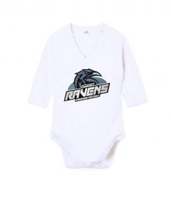 Baby Bodysuit Kimono Ravens weiss